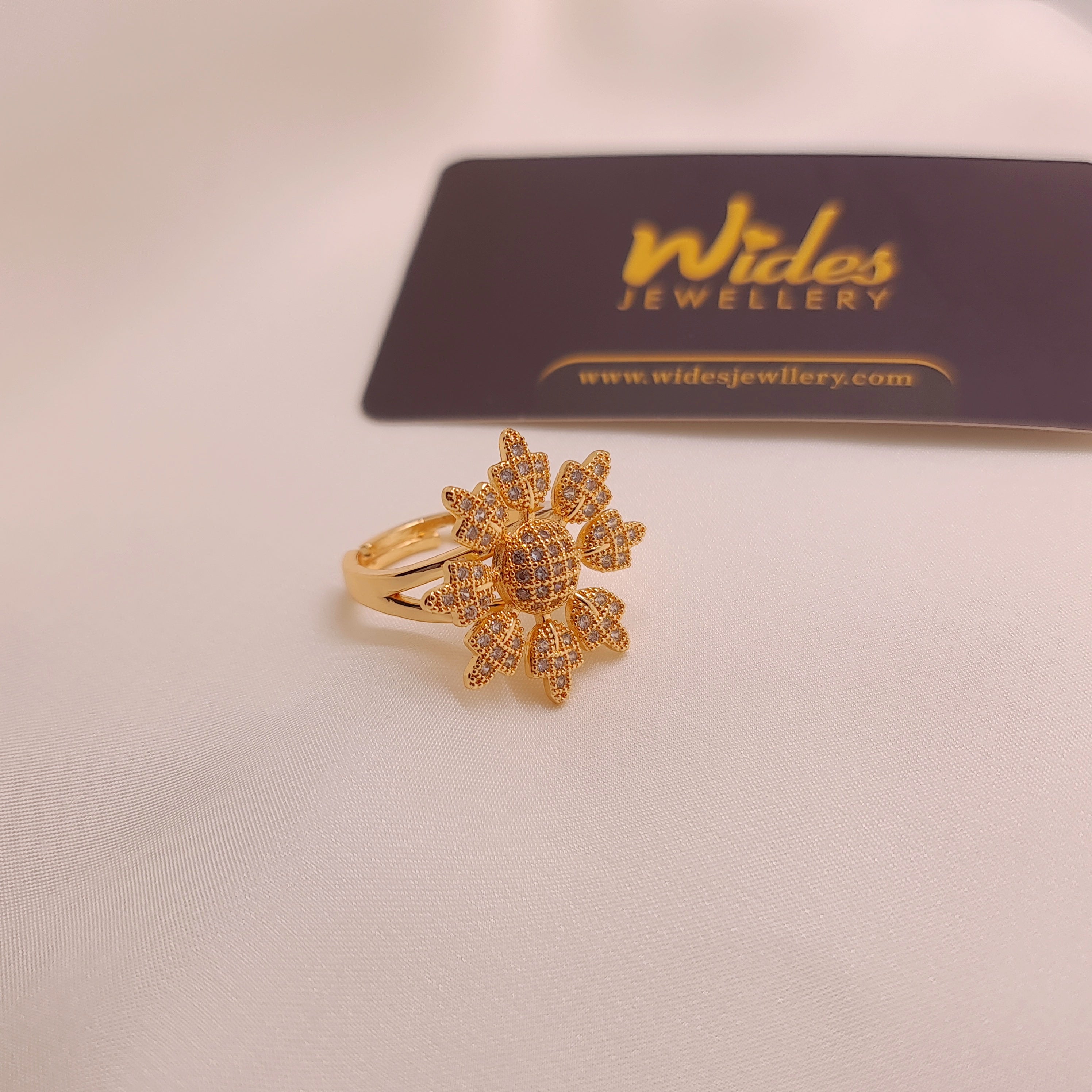 Floral Petal Cluster Ring for Girls/Women