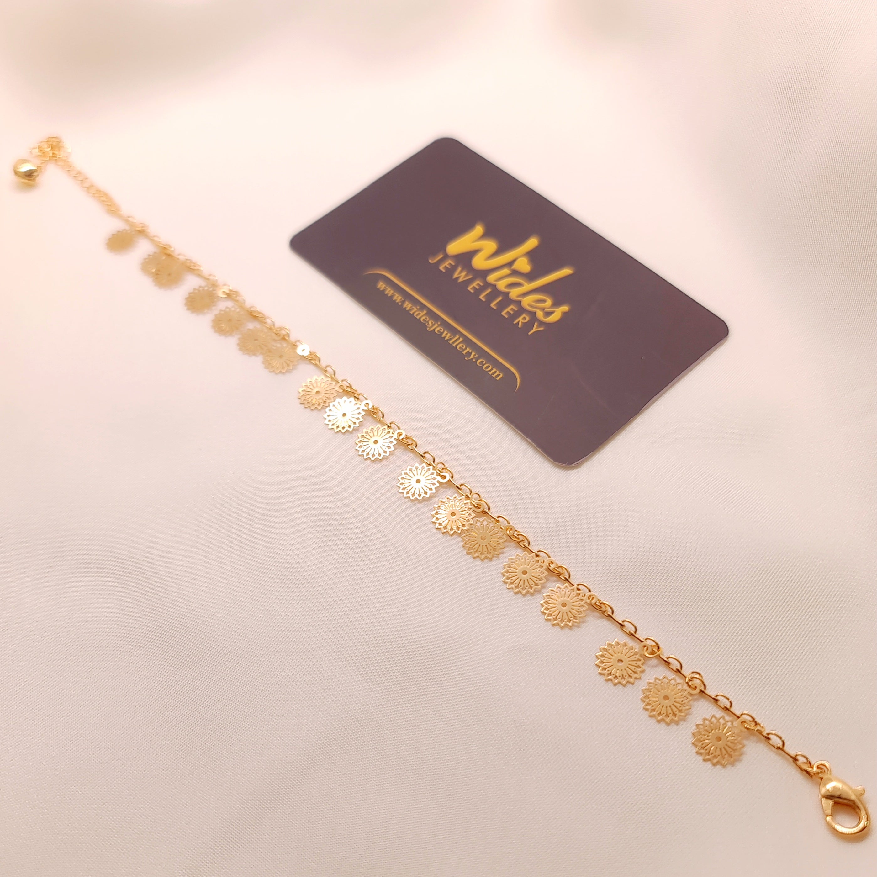 Floral Disc Anklet/Payal for Girls/Women