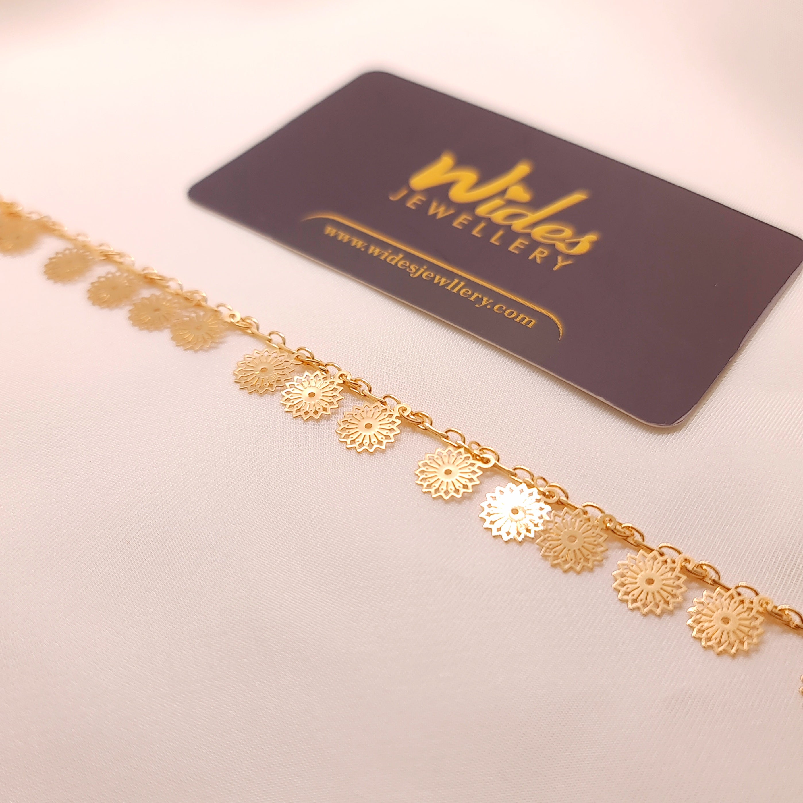 Floral Disc Anklet/Payal for Girls/Women