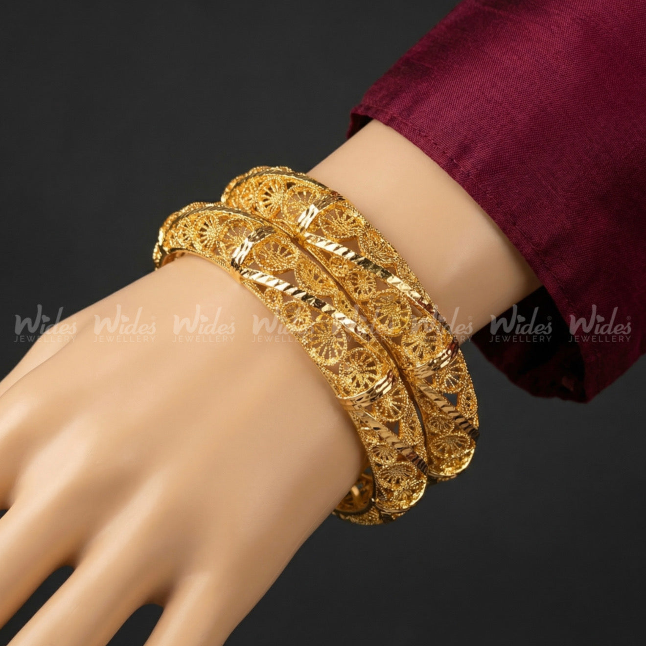 Lace-Cut Bangles for Girls/Women