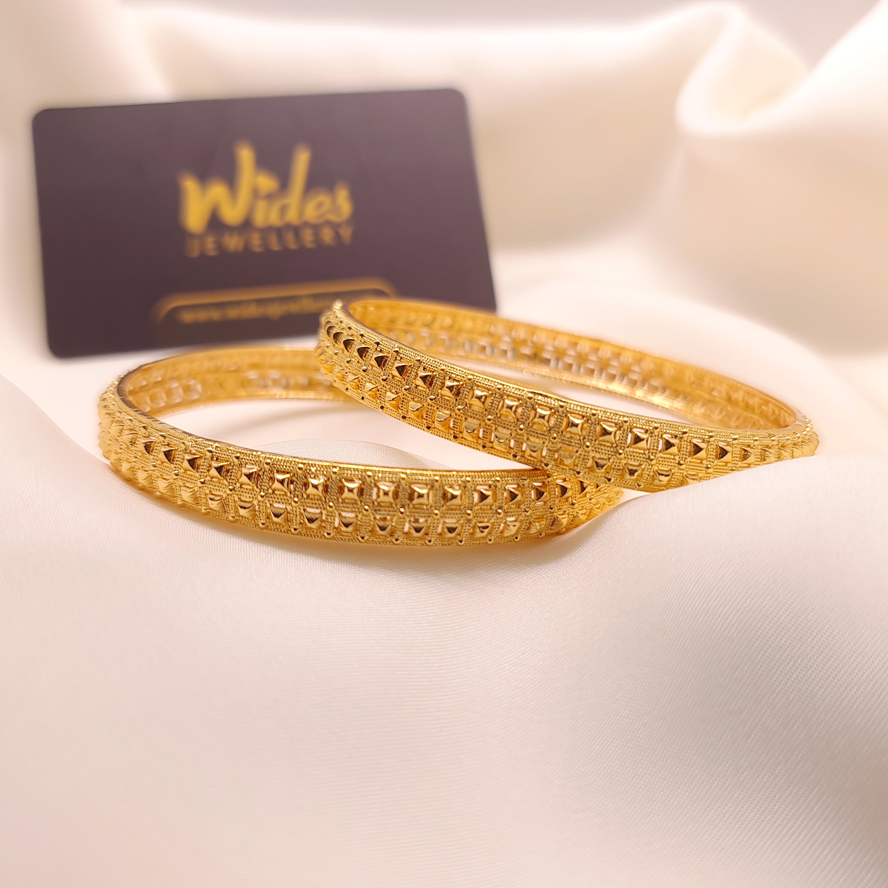 Textured Grid Bangles for Girls/Women