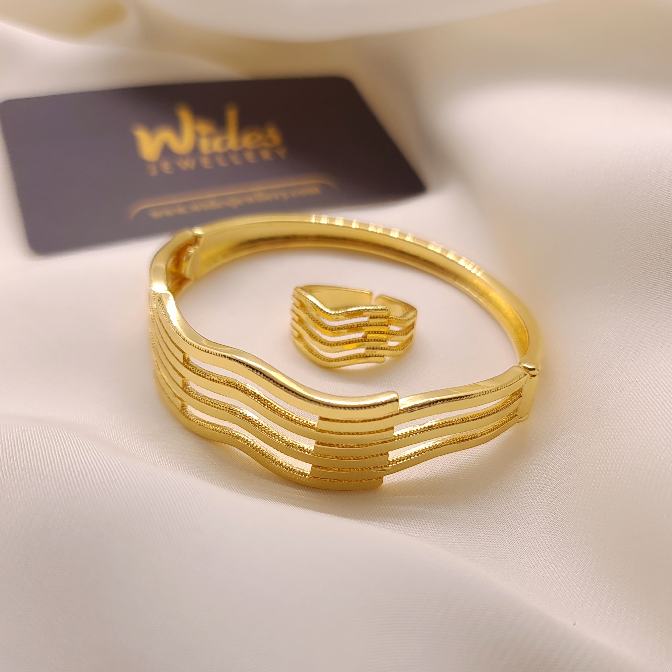 Aura Wave Bangle & Ring for Girls/Women