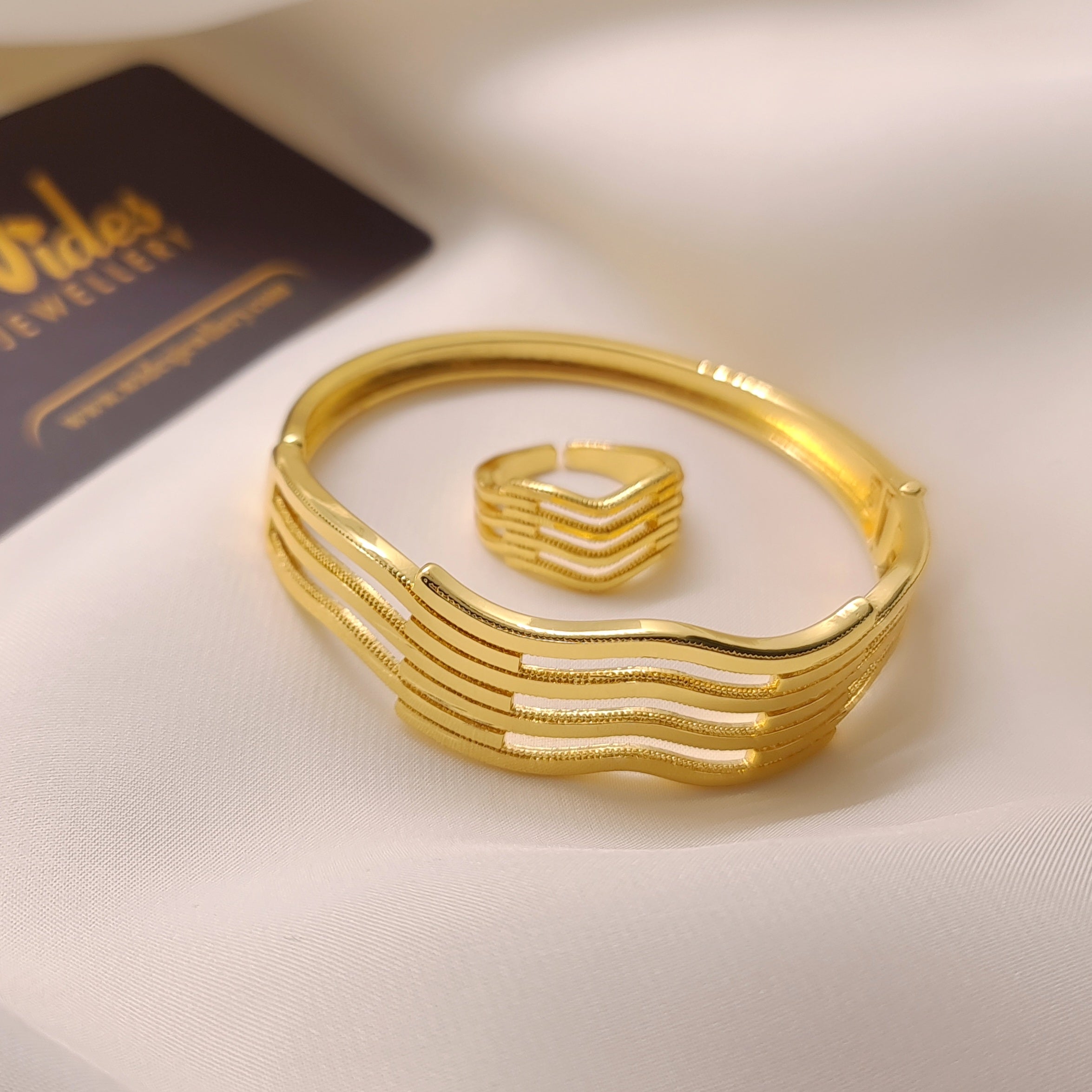 Aura Wave Bangle & Ring for Girls/Women