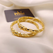Diamond-Cut Texture Bangles for Girls/Women