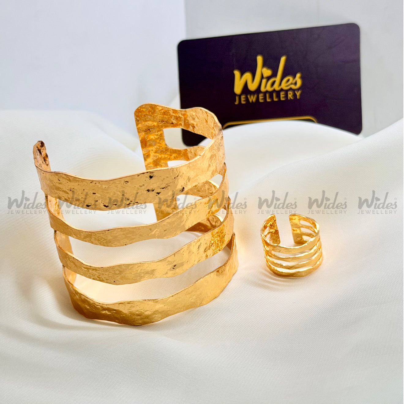 Elysian Texture Bangles & Ring for Girls/Women