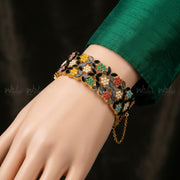 Linear Wave Openable Bangle for Girls/Women