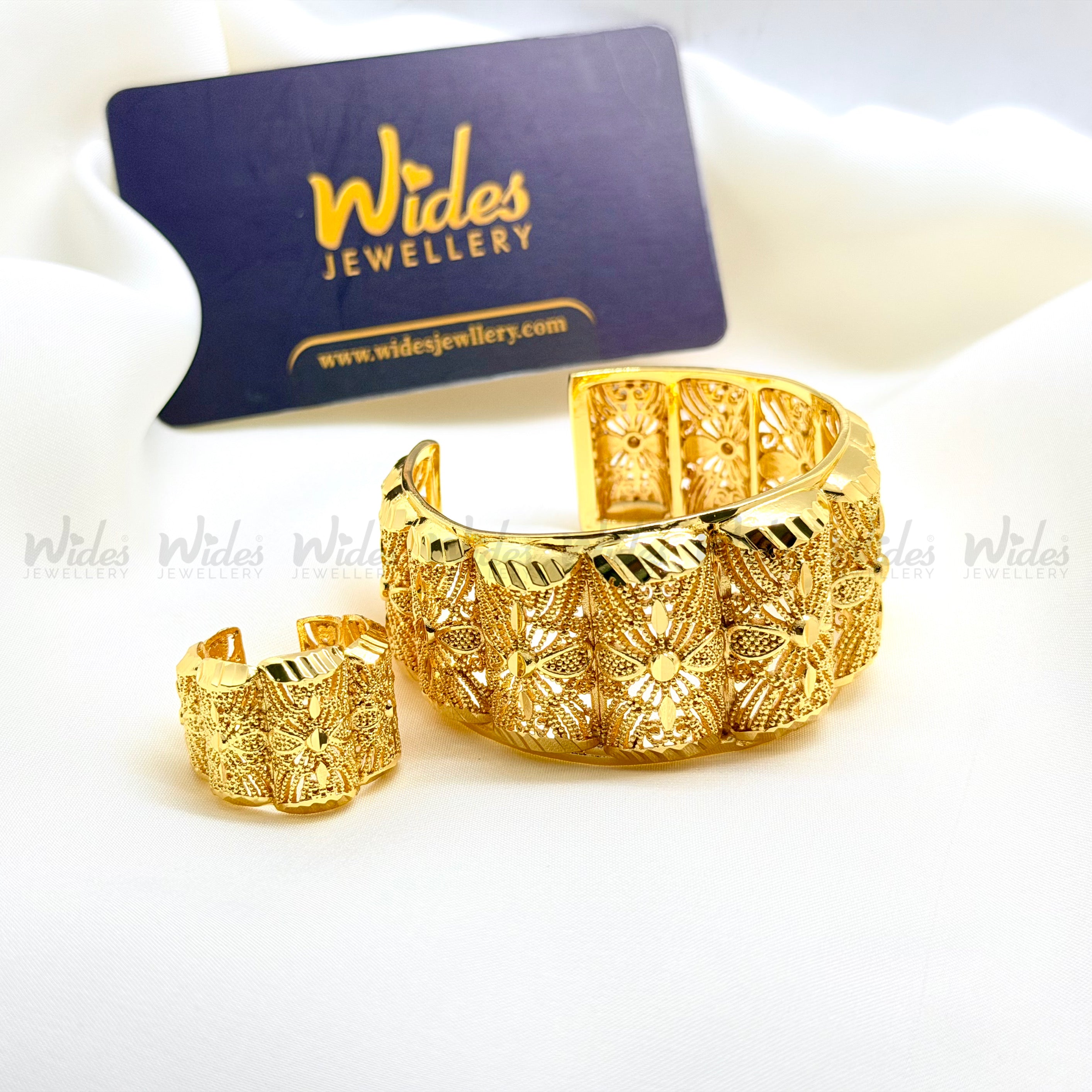 Maharani Floral Cuff Set for Girls/Women