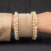 Shahi Gajra Pearl Bangles Set for Girls/Women