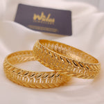 New Stylish Leaf Design 2pc Bangles for Girls/Women