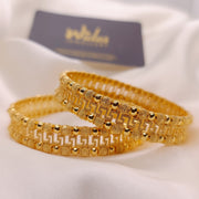 Elegant Stylish Gold Plated 2pc Bangles for Girls/Women