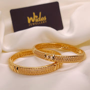 Luxury Floral Design Openable Bangles for Girls/Women