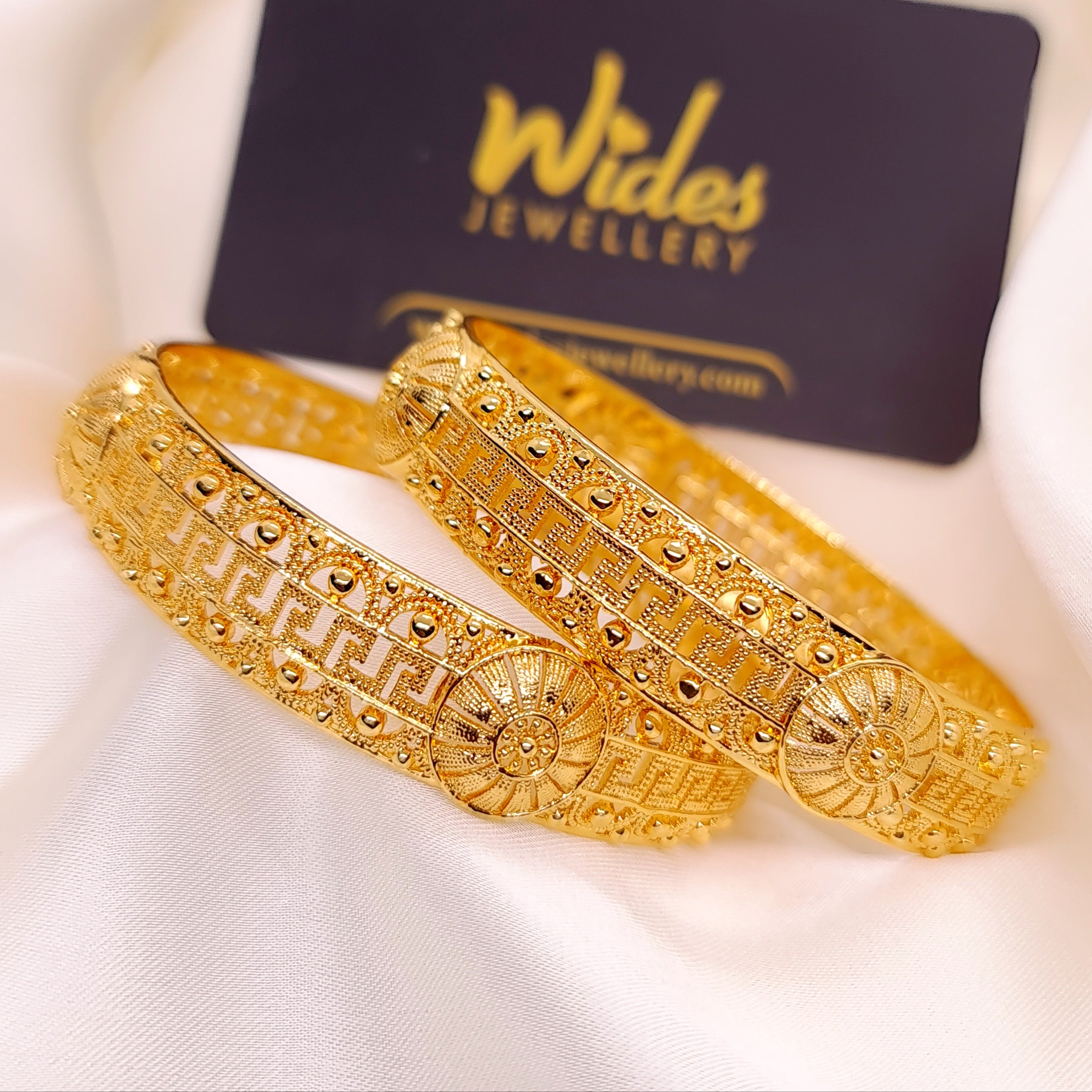 Classic gold Plated Artificial 2pc Bangles for Girls/Women