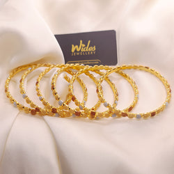 Unique Design 6 Pcs Bangles Set for Girls/Women