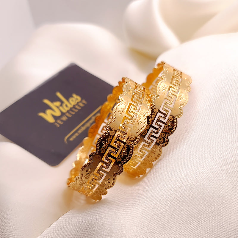 Elegant Gold-Plated Bangles for Girls/Women