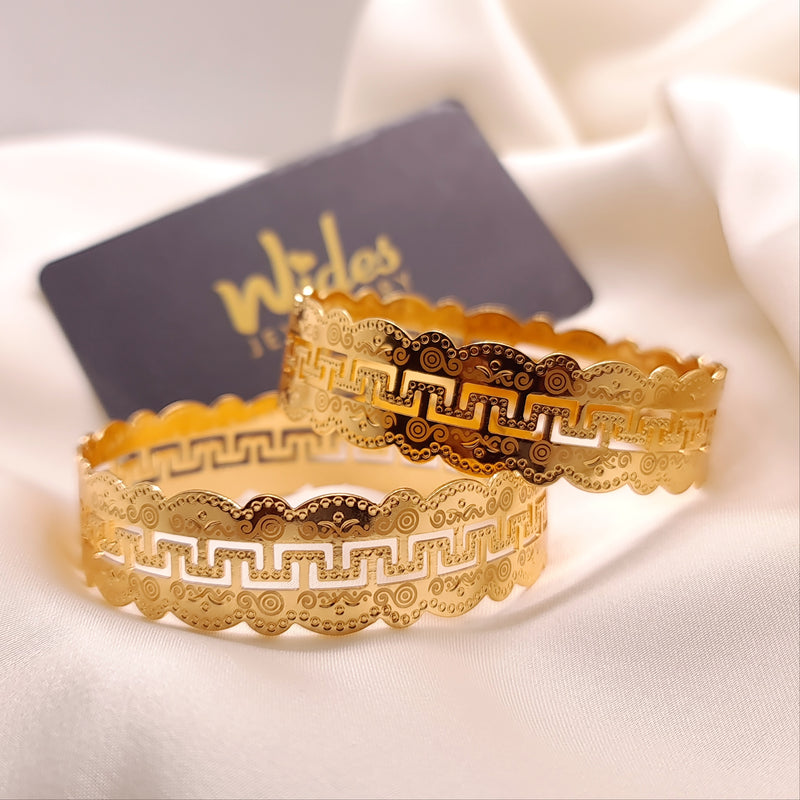 Elegant Gold-Plated Bangles for Girls/Women