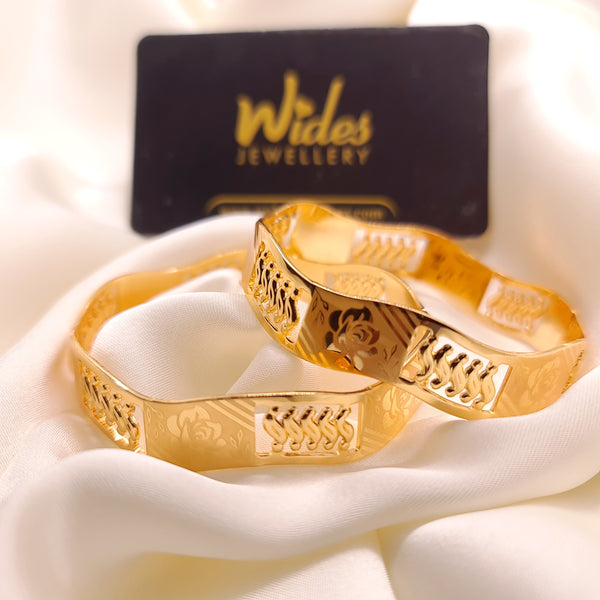 Graceful Gold-Plated Bangles for Girls/Women