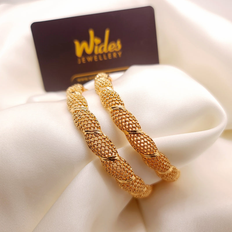 Radiant Gold-Plated Bangles for Girls/Women