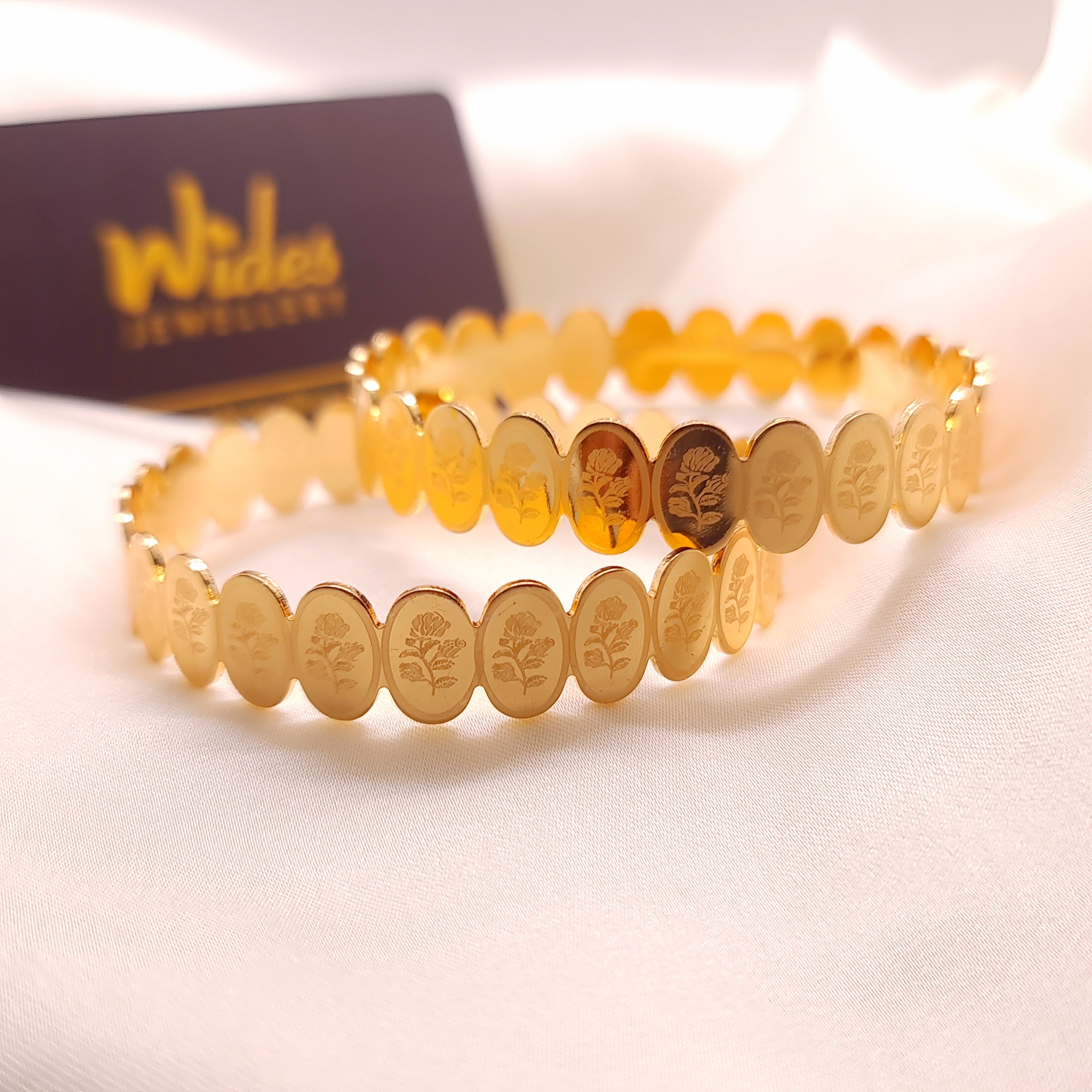 Floral Medallion Bangles for Girls/Women