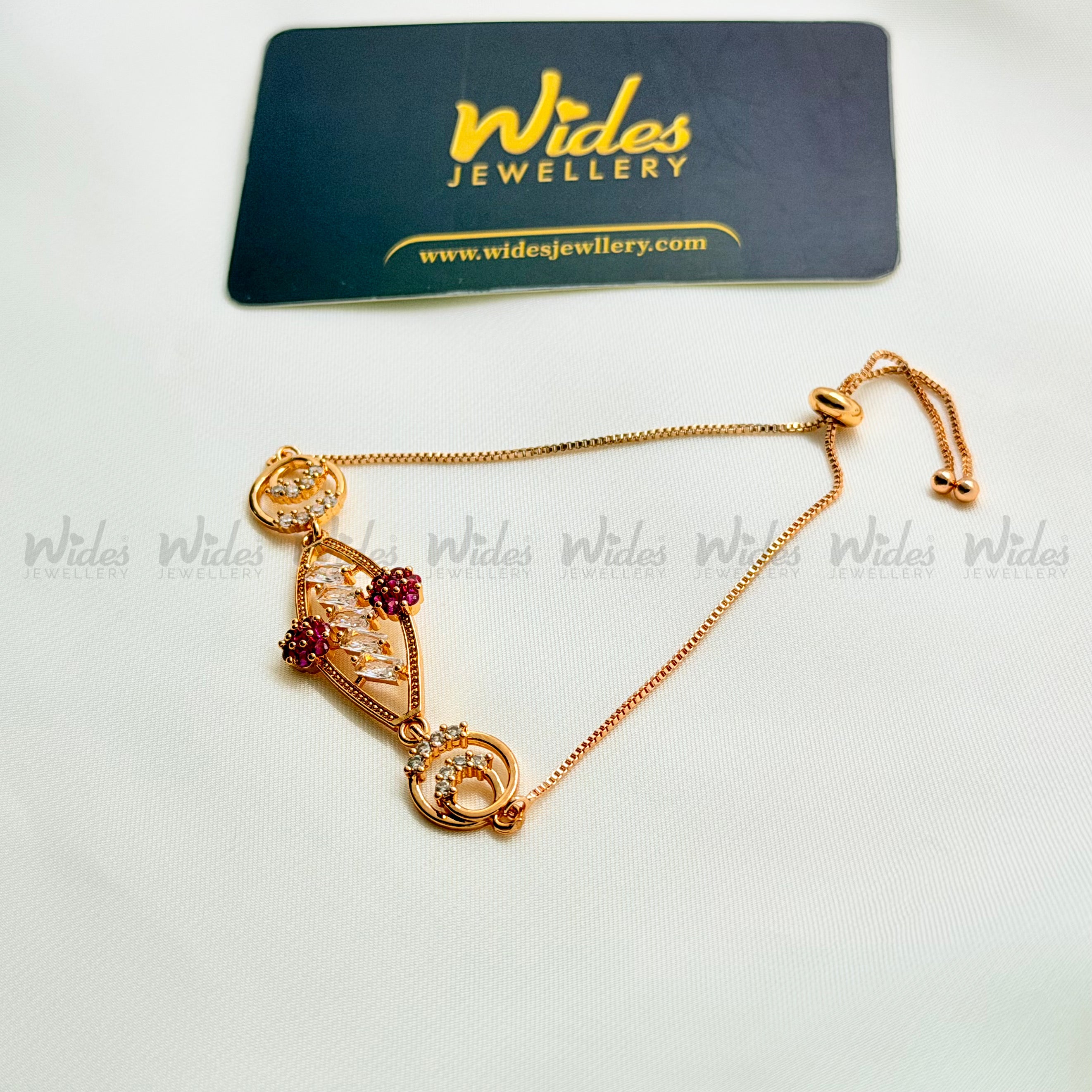 Ruby Blossom Bracelet for Girls/Women