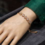Flower & Baguette Bracelet for Girls/Women