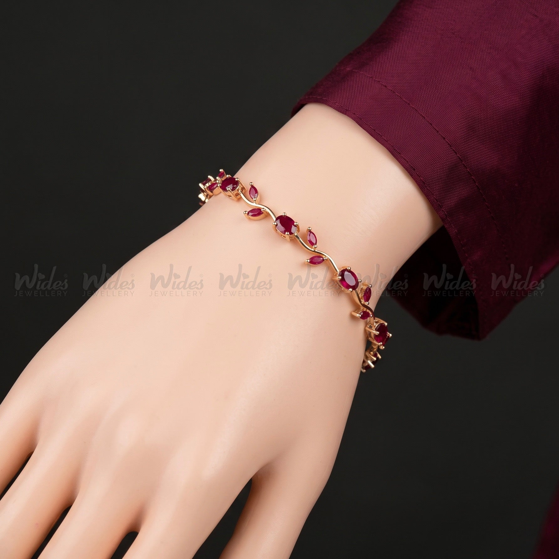 Gold-Plated Tulip Bracelet for Girls/Women