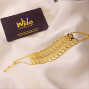 Beautiful Double coin Gold Plated Bracelet for Girls/Women