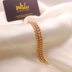 Rose Gold Bead Link Bracelet for Girls/Women