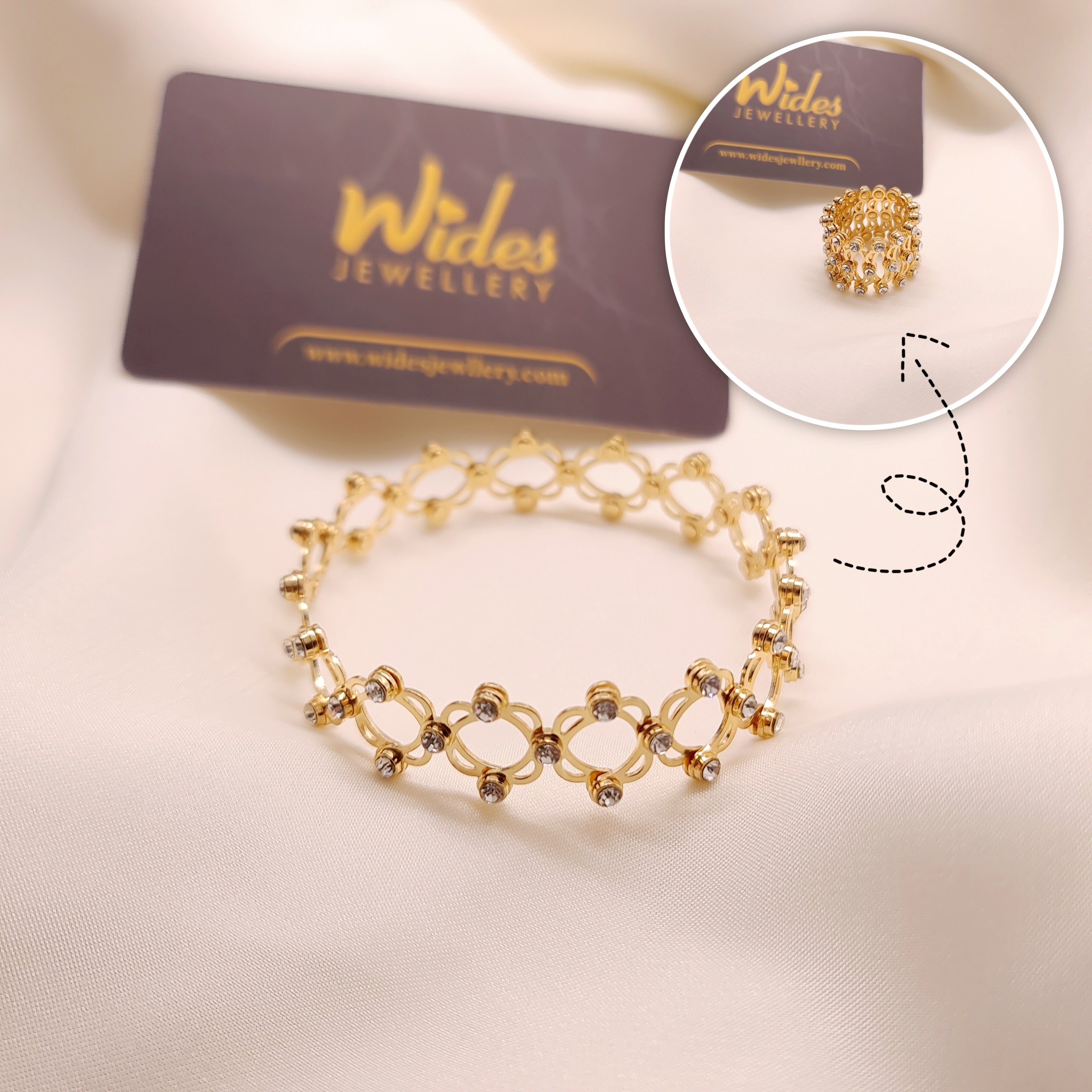 2-in-1 Convertible Bracelet Ring for Girls/Women