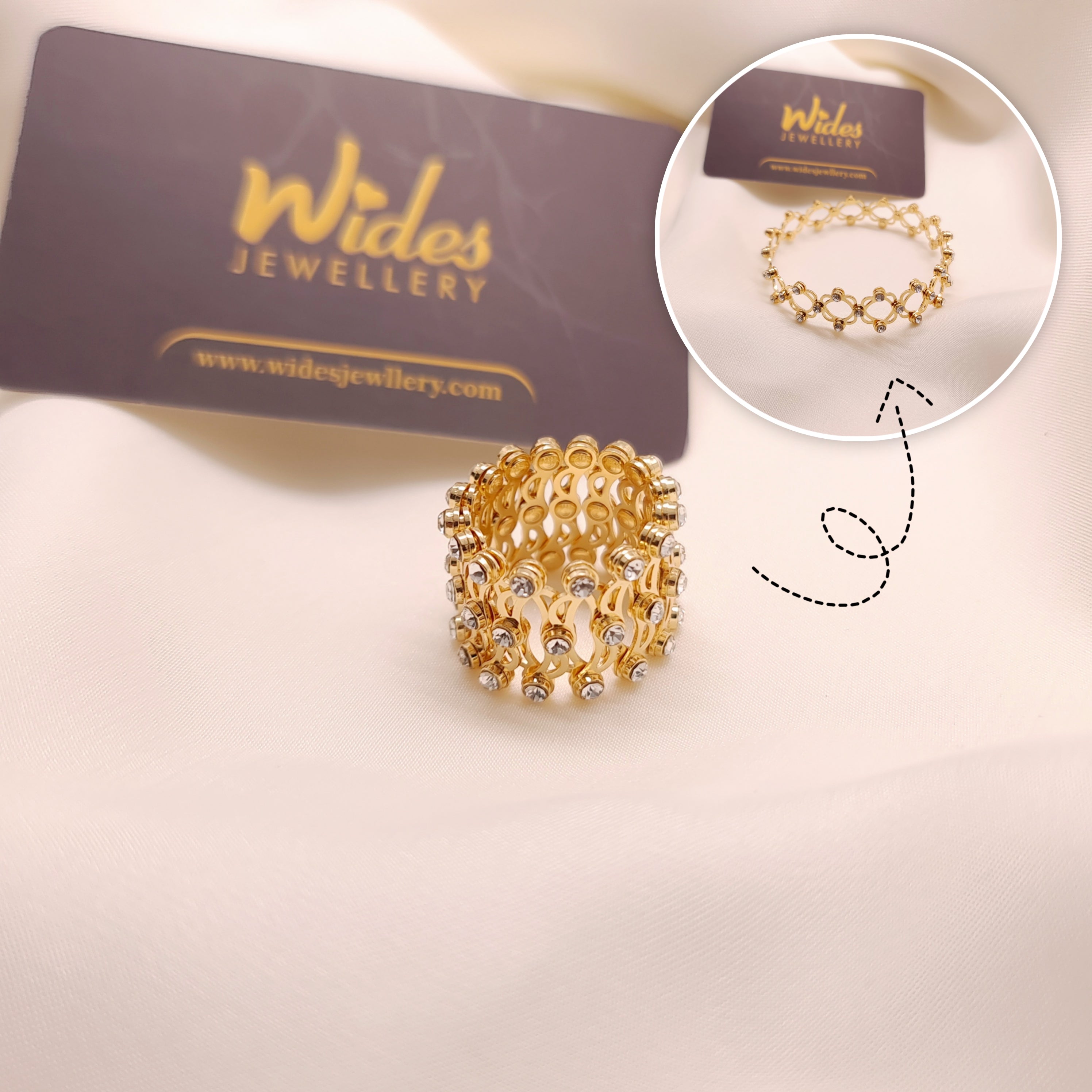 2-in-1 Convertible Bracelet Ring for Girls/Women