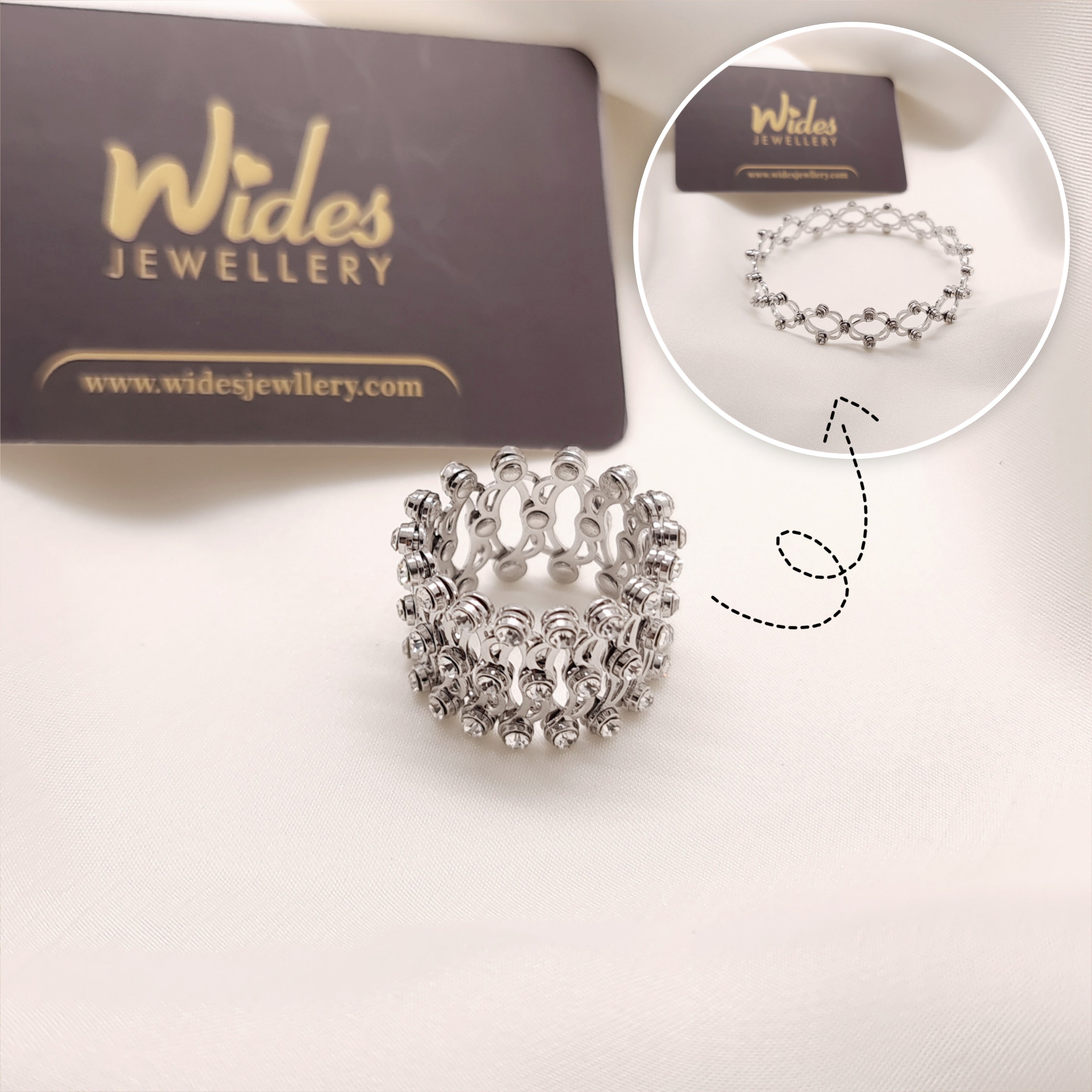 2-in-1 Convertible Bracelet Ring for Girls/Women