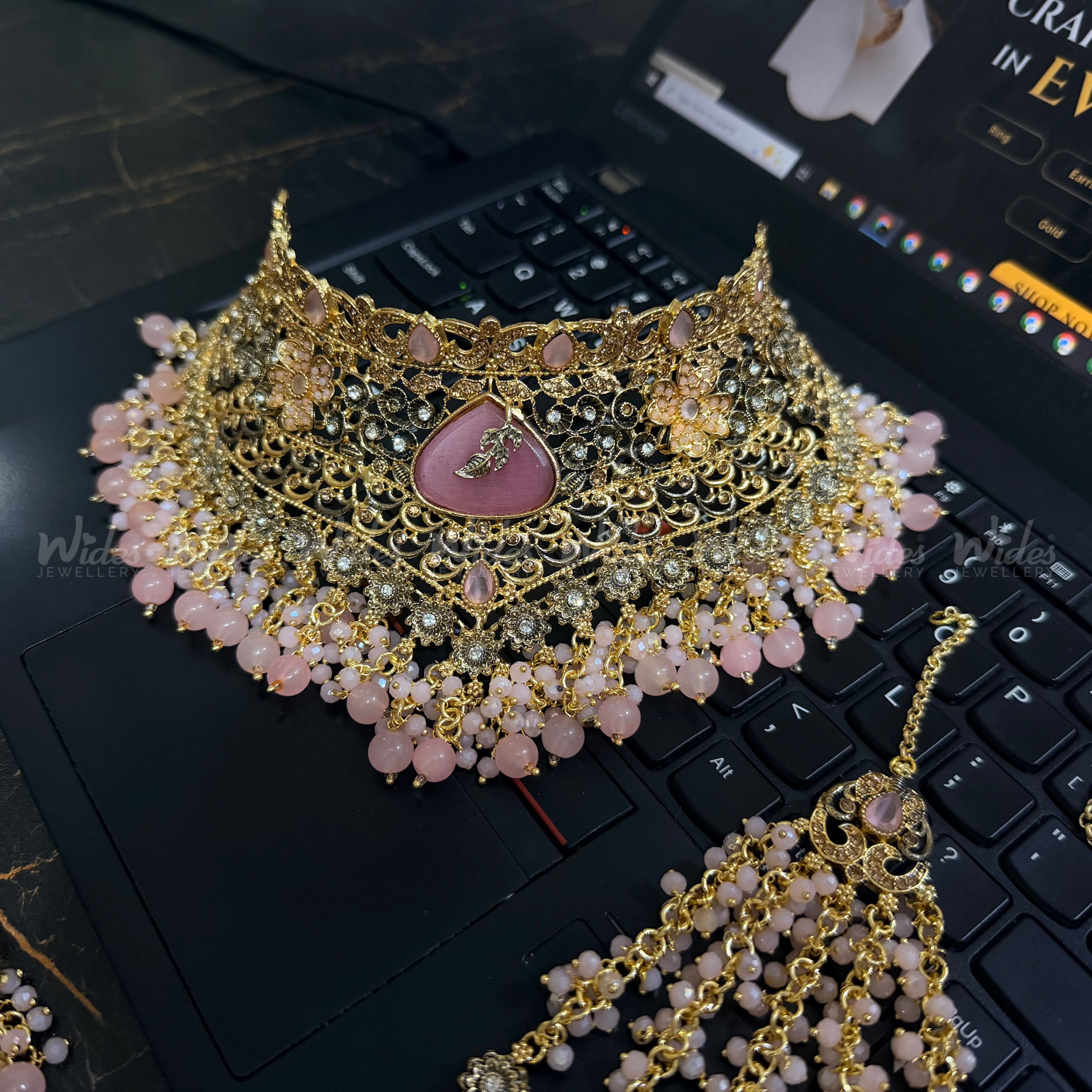 Blush Pink Royal Bridal Set for Girls/Women