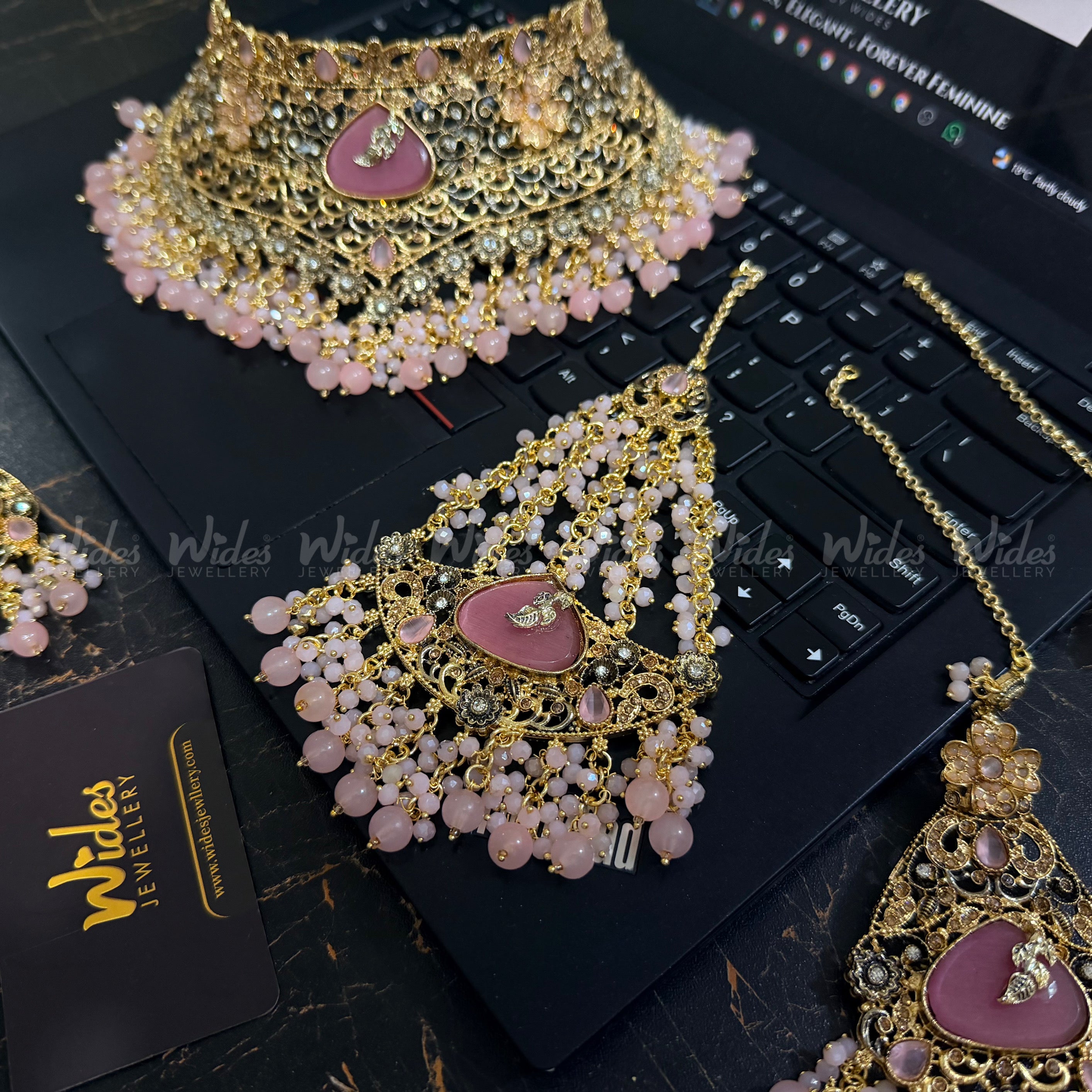 Blush Pink Royal Bridal Set for Girls/Women