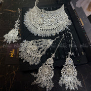 Silver Diamond Dust Bridal Set for Girls/Women