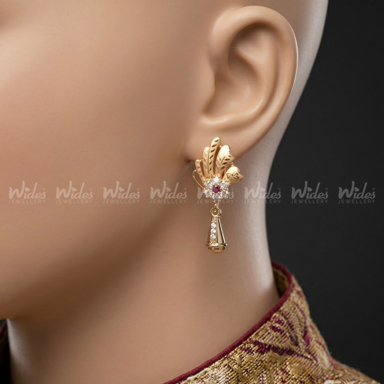 Flora Fan Earrings for Girls/Women