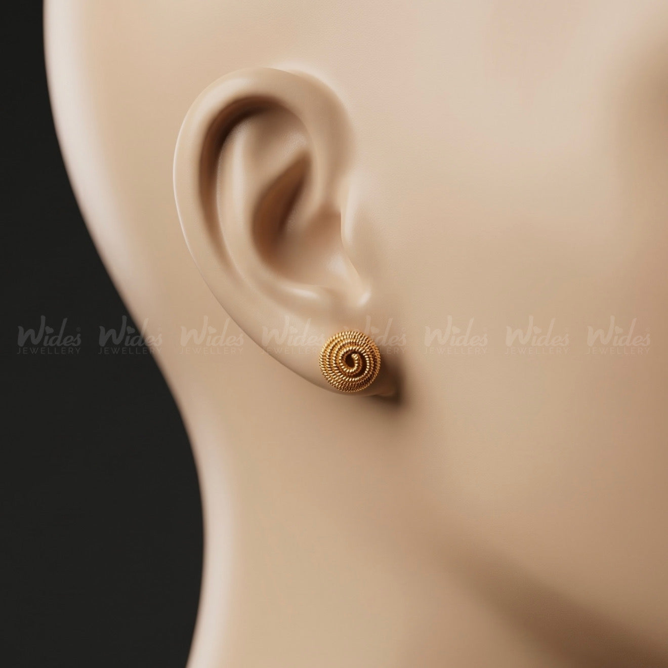 Antiqua Spiral Tops/Studs for Girls/Women