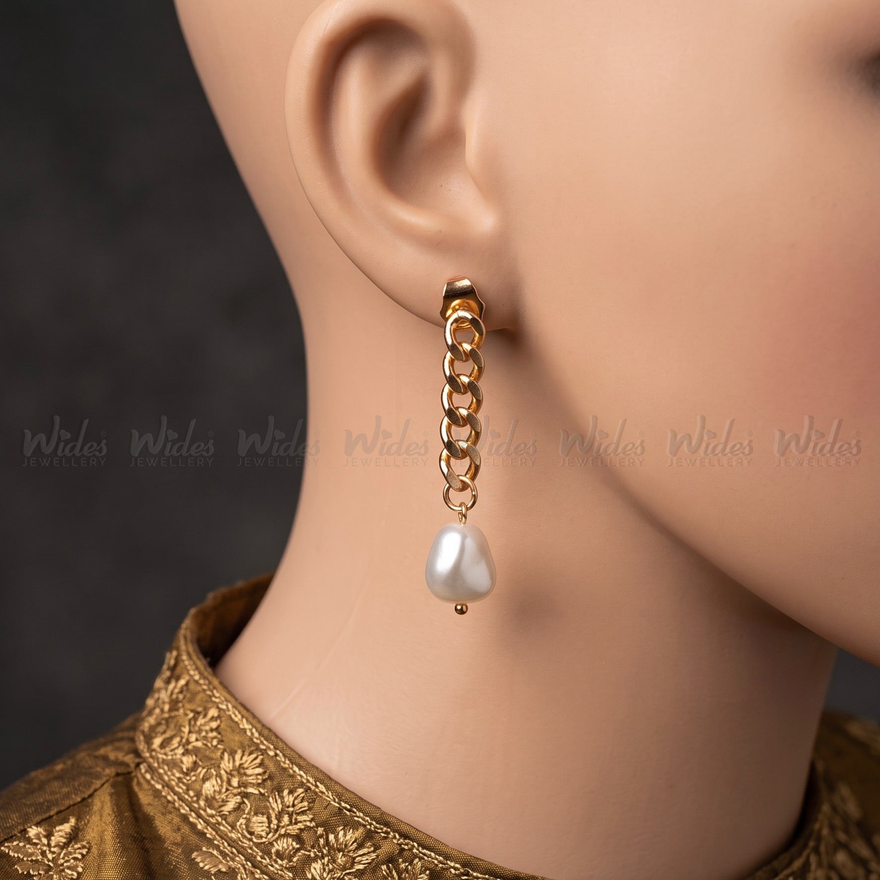 Pearl Link Earrings for Girls/Women