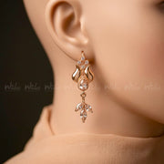 Tulip Bloom Zircon Earrings for Girls/Women