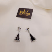 New Gorgeous Design Black & Silver Stones  Earrings for Girls/Women
