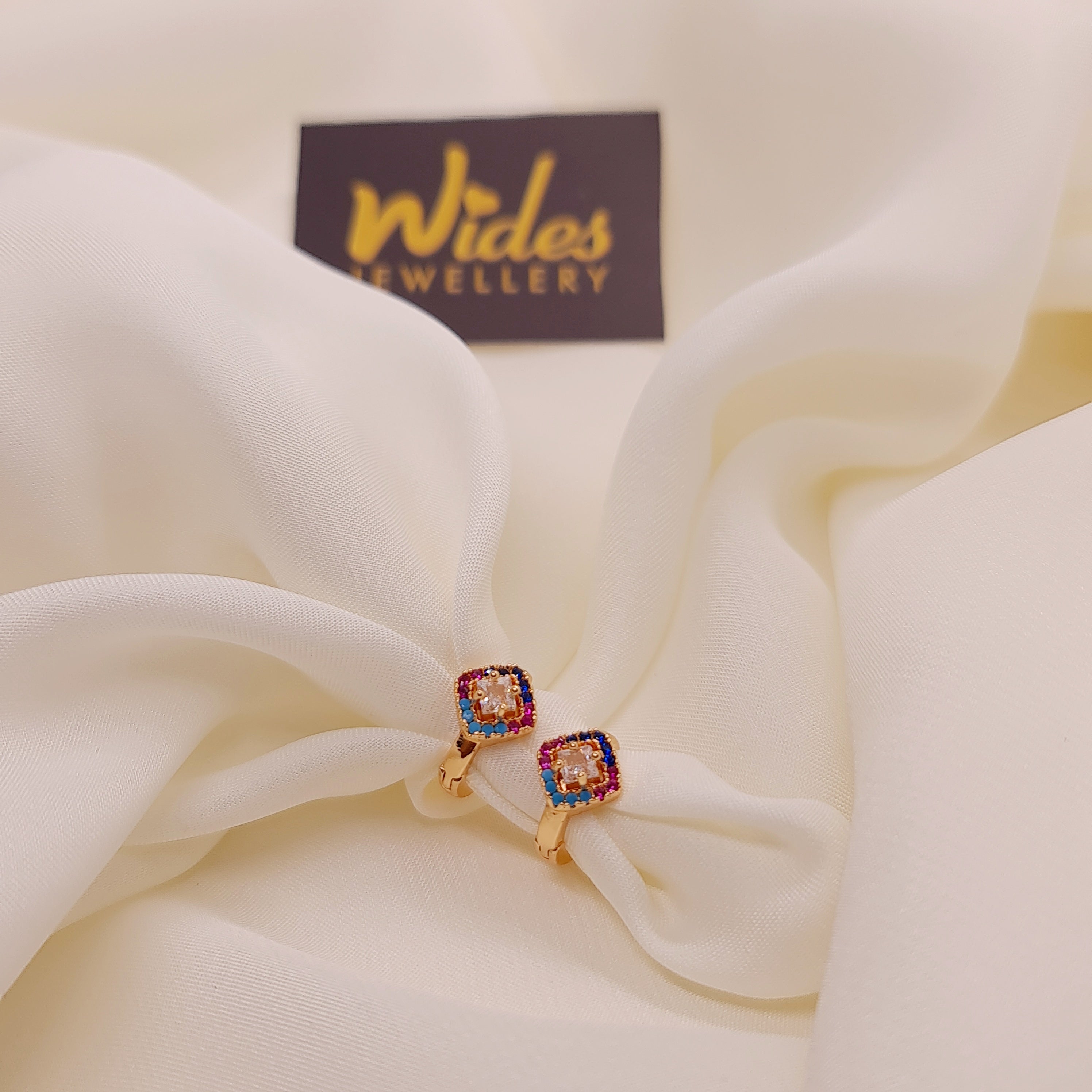Stylish Square Design Multi Stones  Earrings for Girls/Women