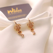 Golden Floral Drops Earrings for Girls/Women