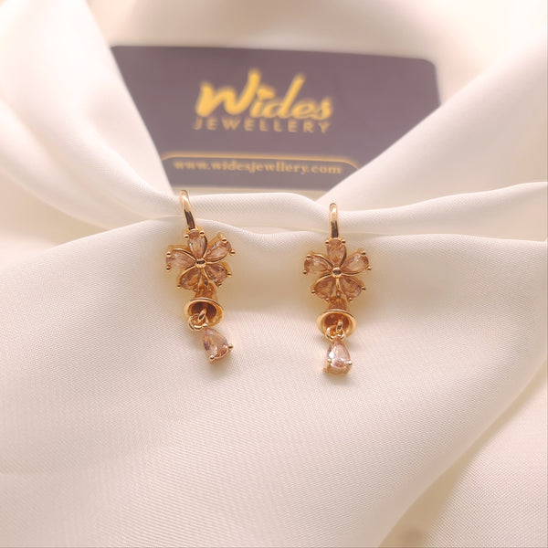 Golden Floral Drops Earrings for Girls/Women