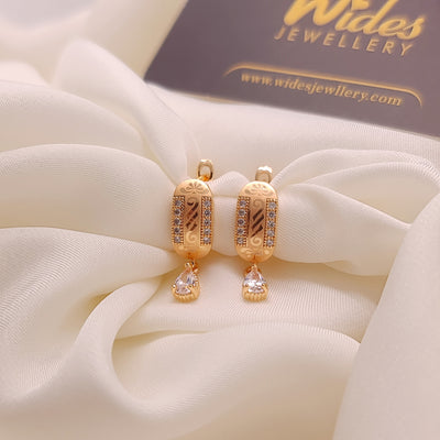 Modern Etched Drop Earrings for Girls/Women