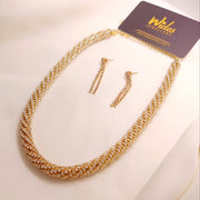Rhinestone Rope Necklace Set for Girls/Women
