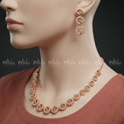 Aura Circle Necklace Set for Girls/Women