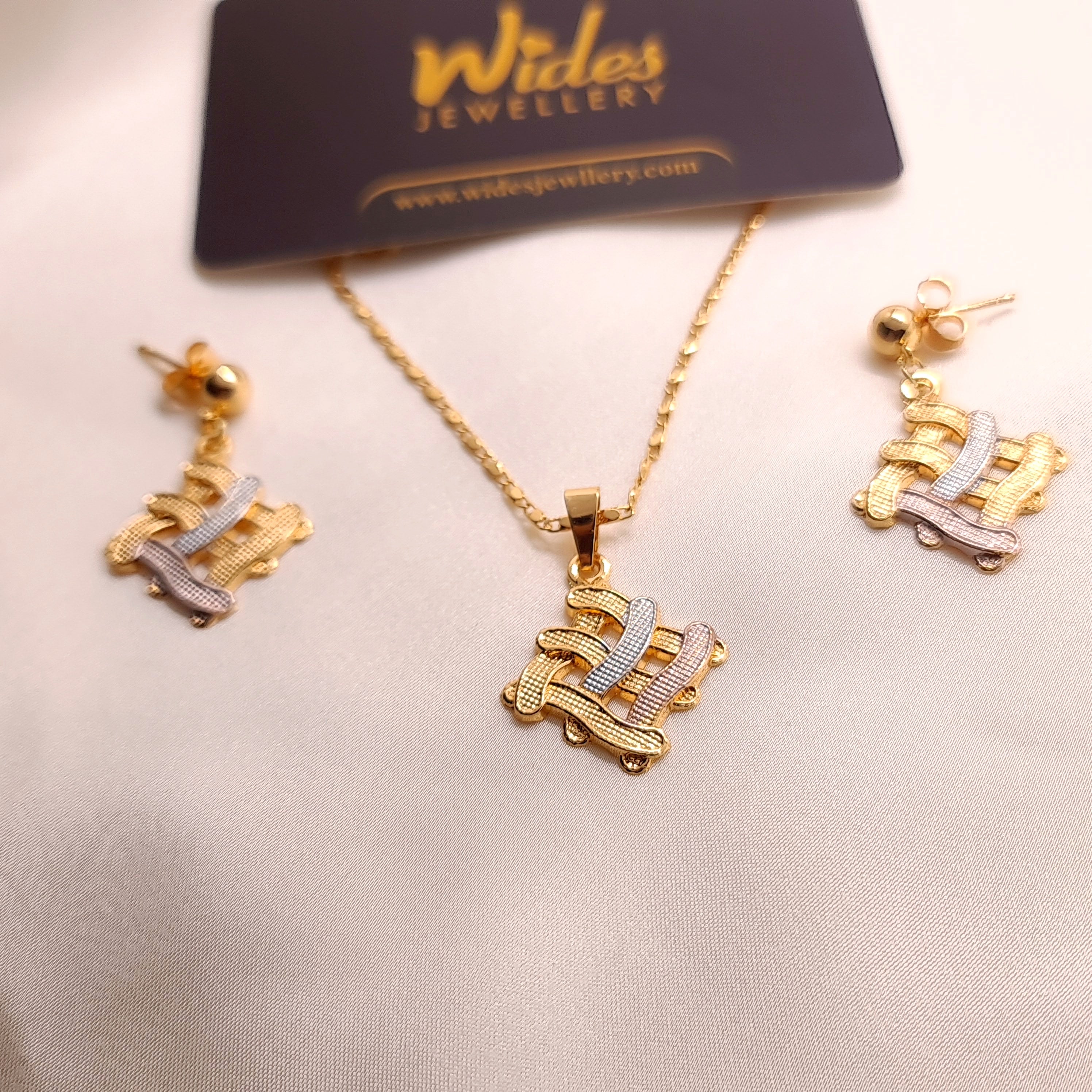 Woven Trellis Locket Set for Girls/Women