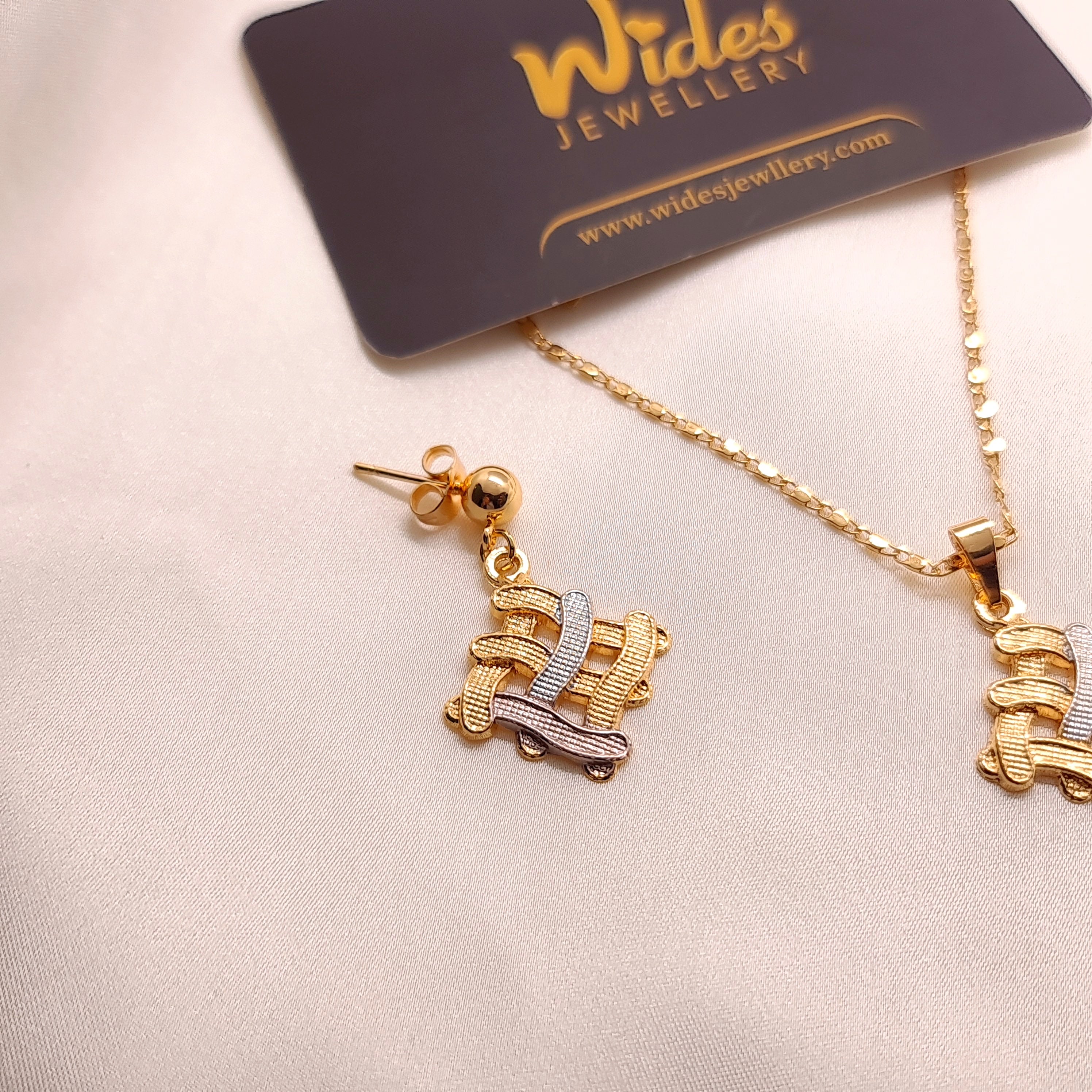 Woven Trellis Locket Set for Girls/Women