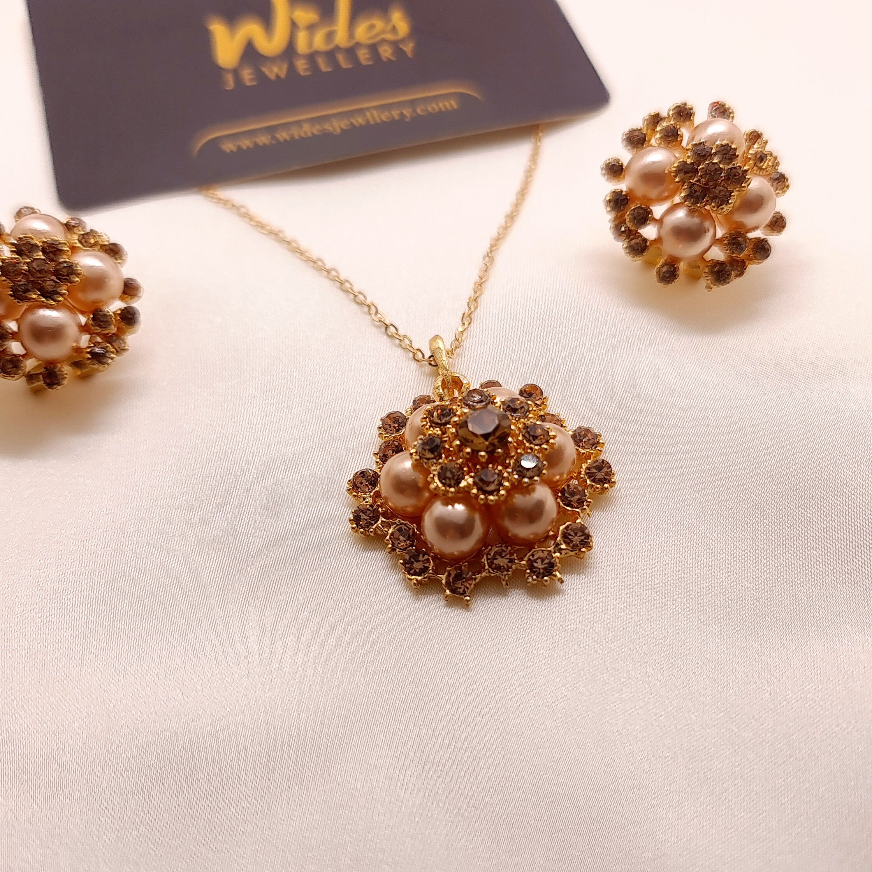 Amber Bloom Locket Set for Girls/Women