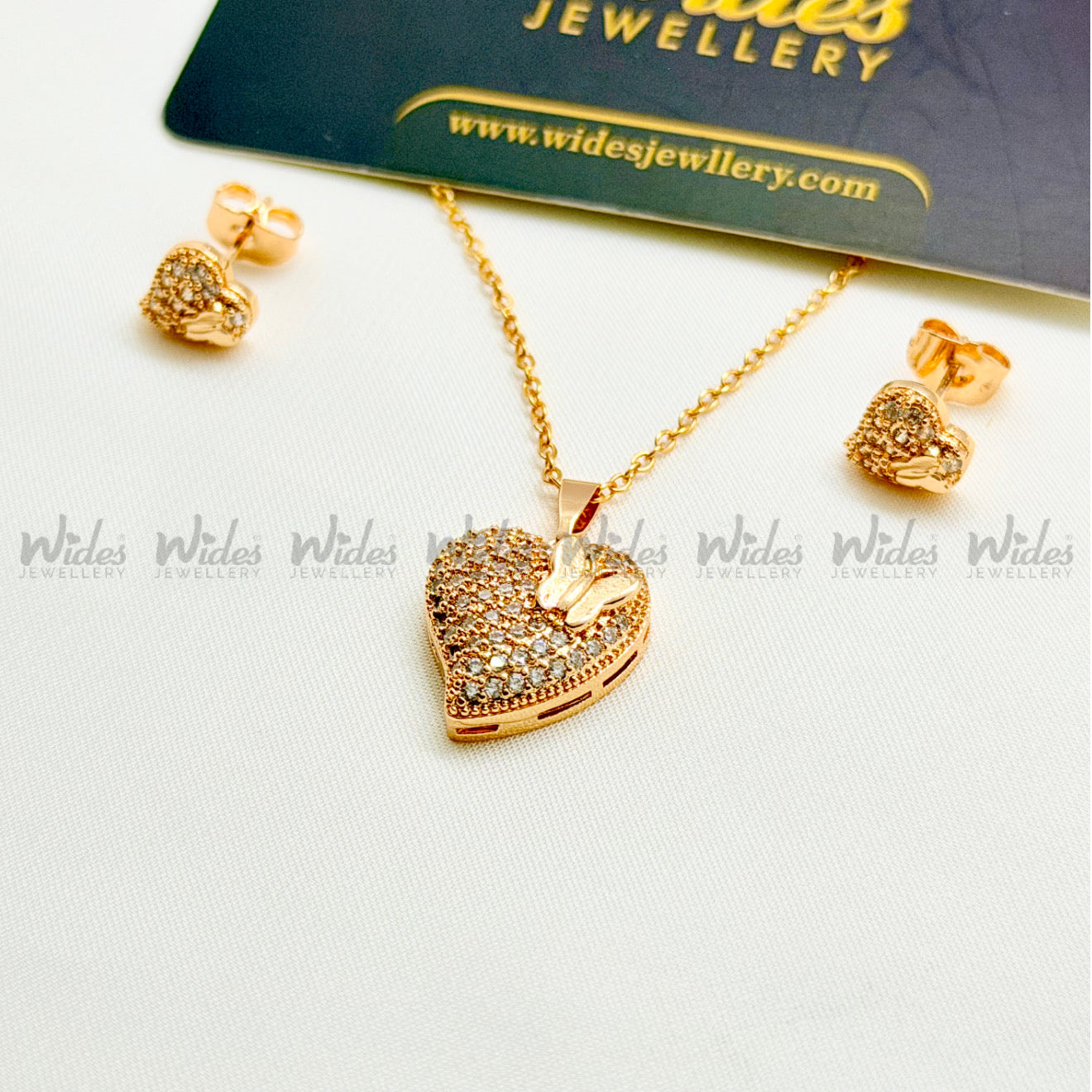 Butterfly in Heart Locket Set for Girls/Women