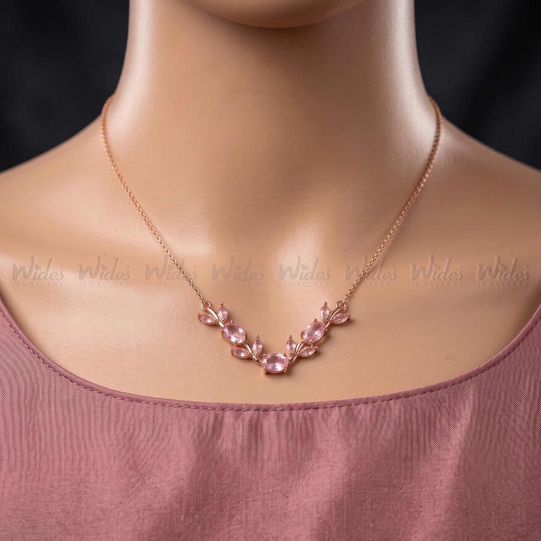 Gold-Plated Tulip Necklace for Girls/Women