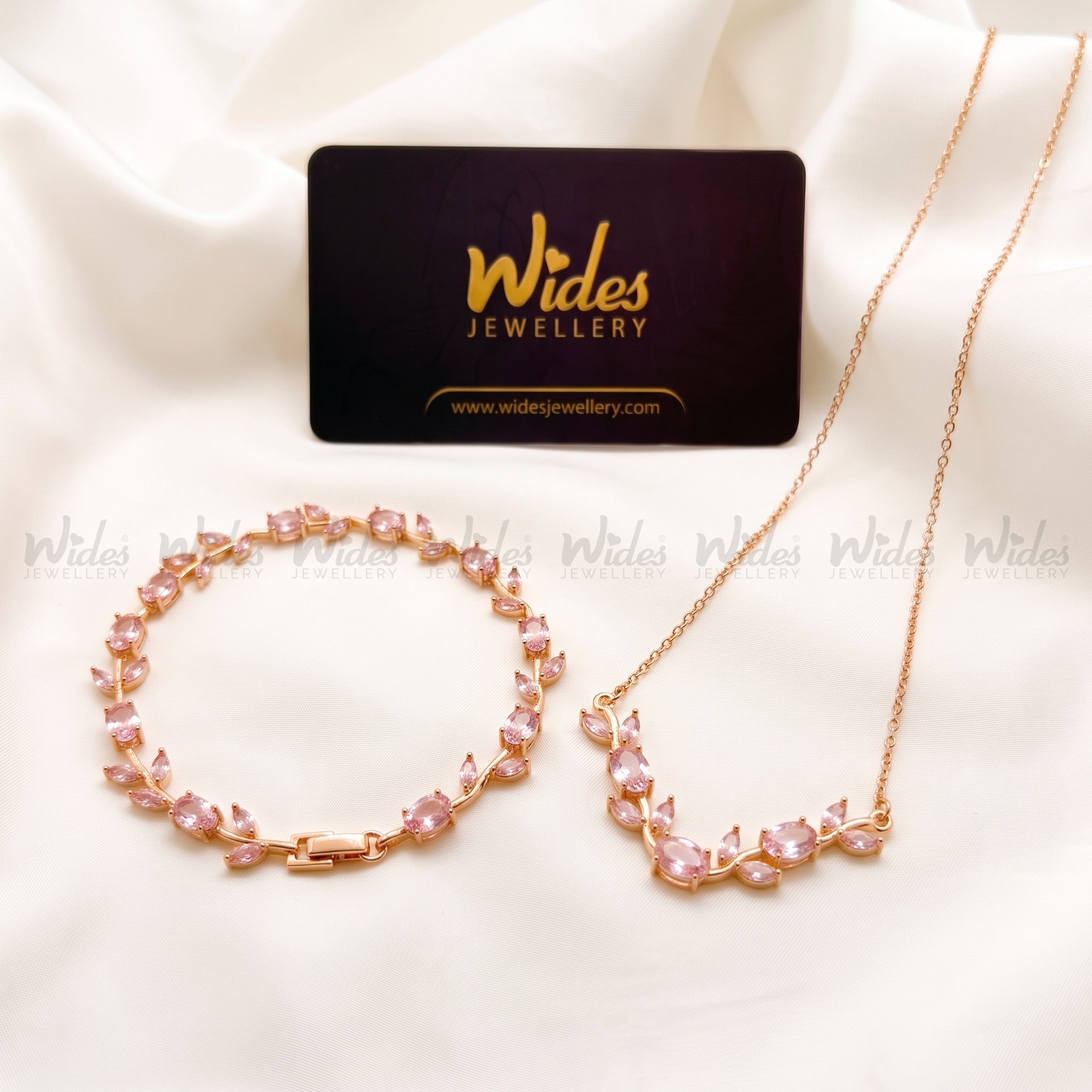 Trending Tulip Bracelet & Necklace Set for Girls/Women